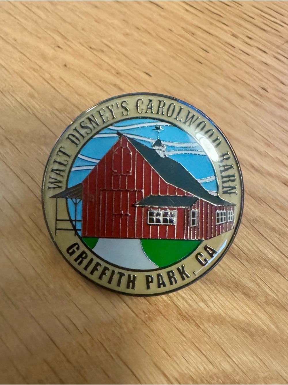 DISNEY WALT DISNEY'S CAROLWOOD BARN GRIFFITH PARK CA PIN